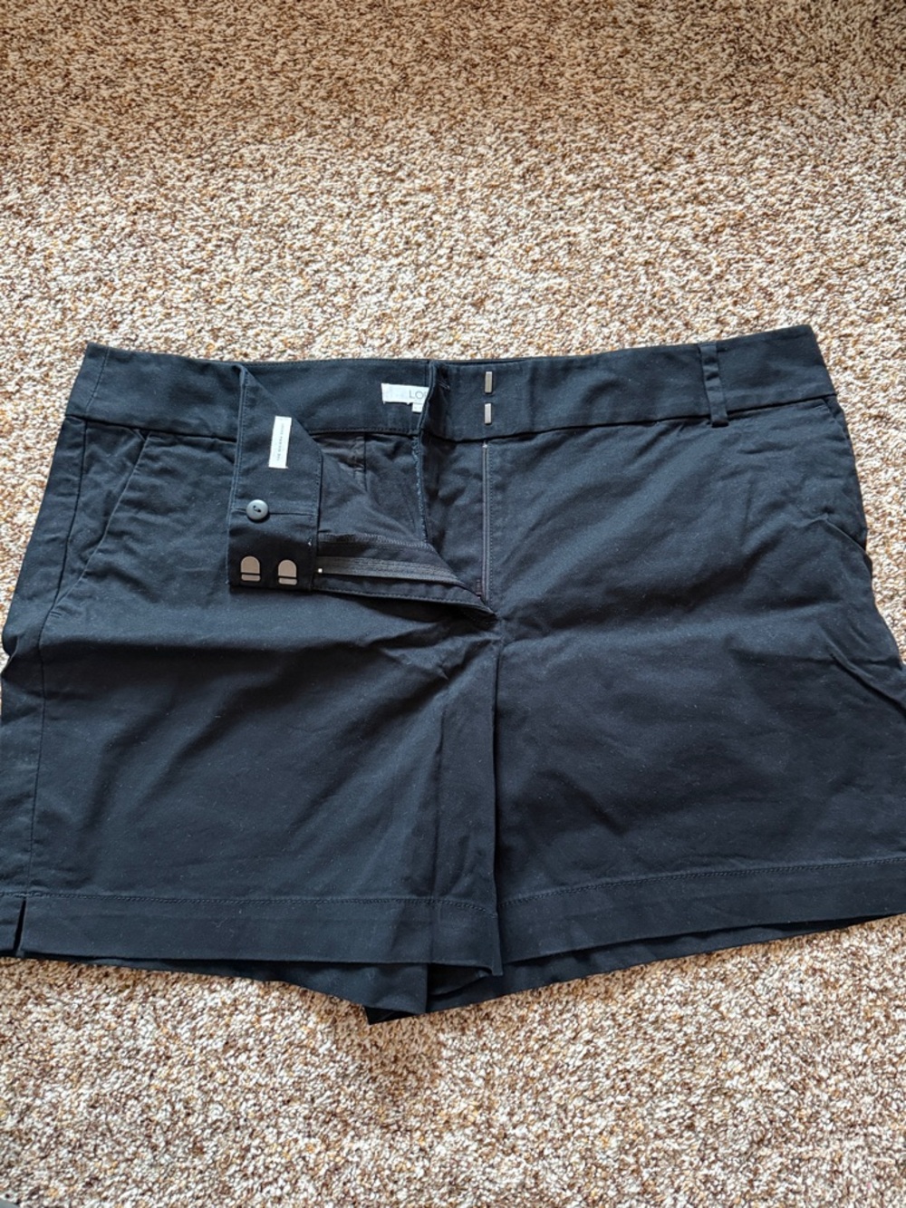 Loft 4” Black Women's Chino Shorts